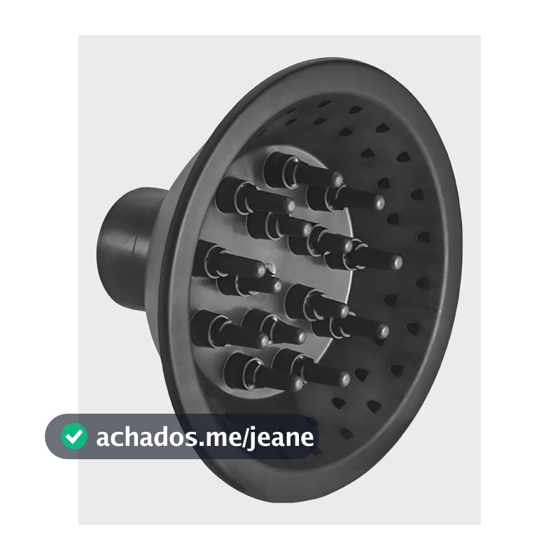 Difusor Secador Universal Taiff Para Cachos Cabelo Secadores Preto