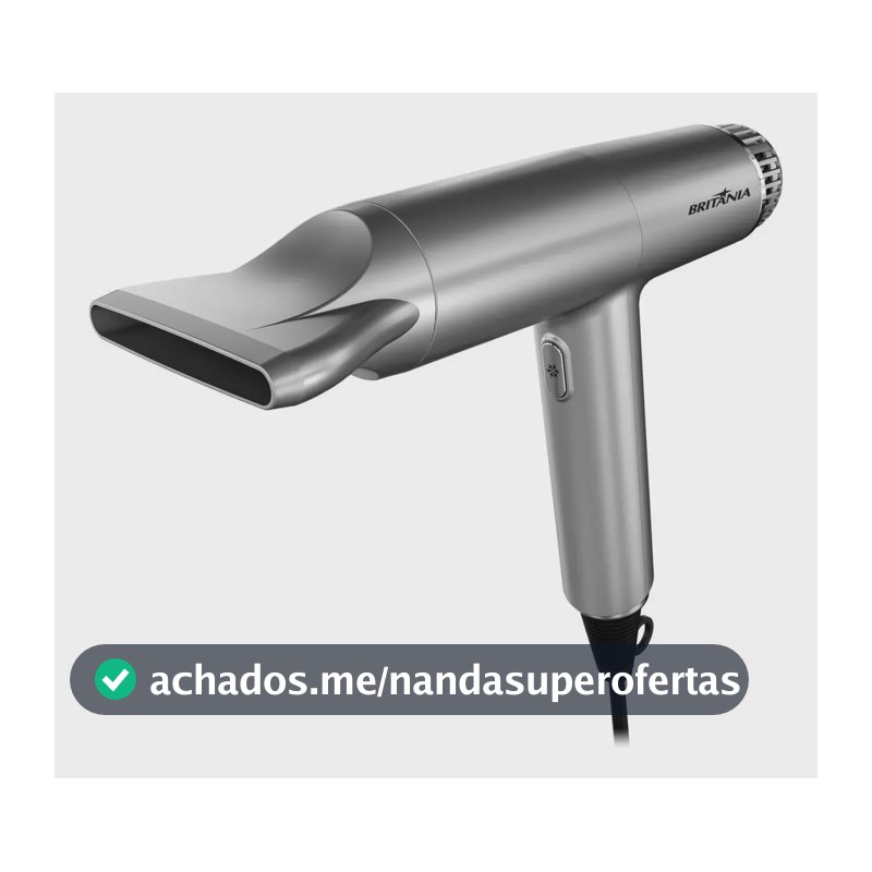 Secador de Cabelos Britânia Mais Silencioso 1600W BSC3400 127V