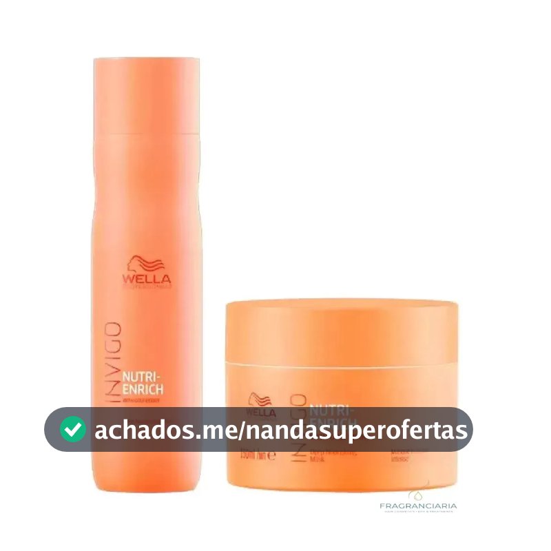 Kit Wella Professional Invigo Nutri Enrich - Shampoo 250ml + Máscara 150ml