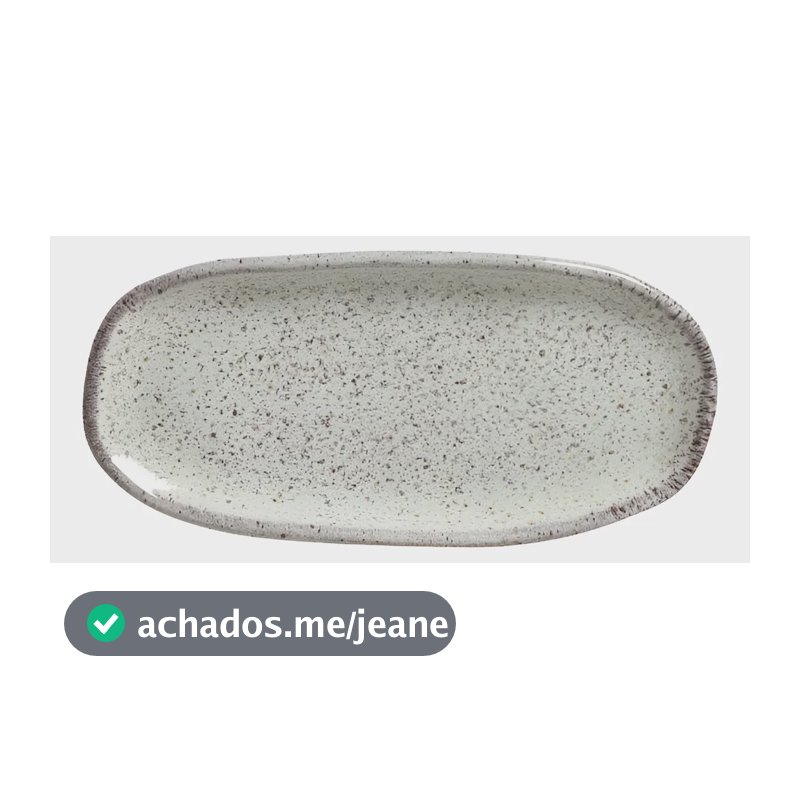 Kit Com 4 Travessas Rasas Ovais Porto Brasil de Grés Pistache