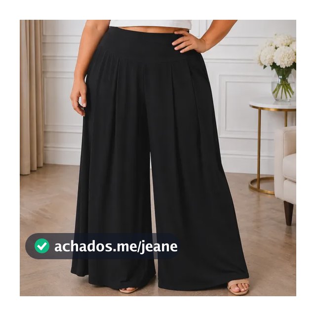Calça Pantalona .viscolycra Plus Size