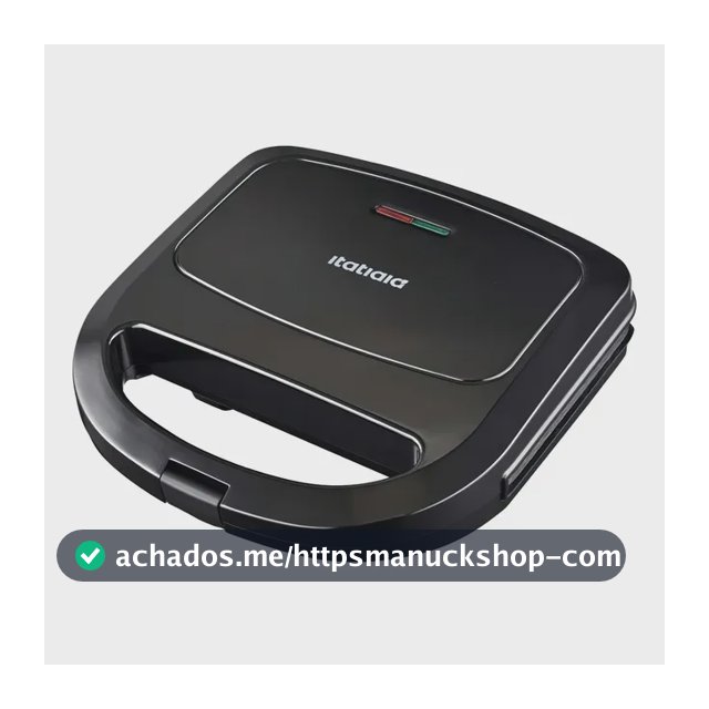 Sanduicheira E Grill Itatiaia Essencial 750w Preta Cor Preto