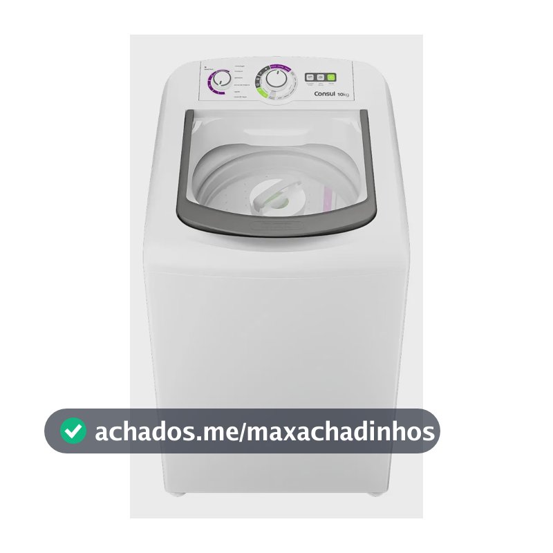Máquina de Lavar Consul 10 kg Dosagem Econômica - CWB10BB Branca