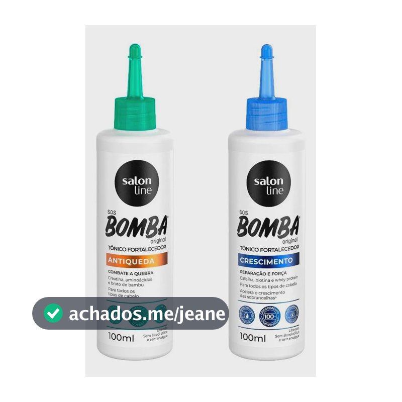 Kit 2 Tônicos Sos Bomba Antiqueda + Crescimeno Salon Line
