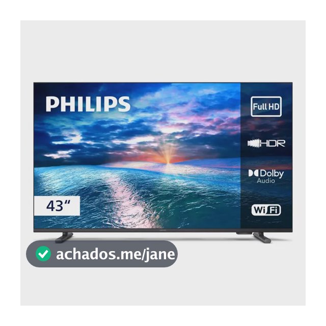 Smart TV Philips 43" Full HD 43PFG6910/78 Wi-Fi