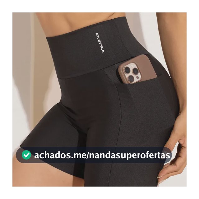 Short Fitness Feminino Academia Com Bolsos Laterais Atletyca