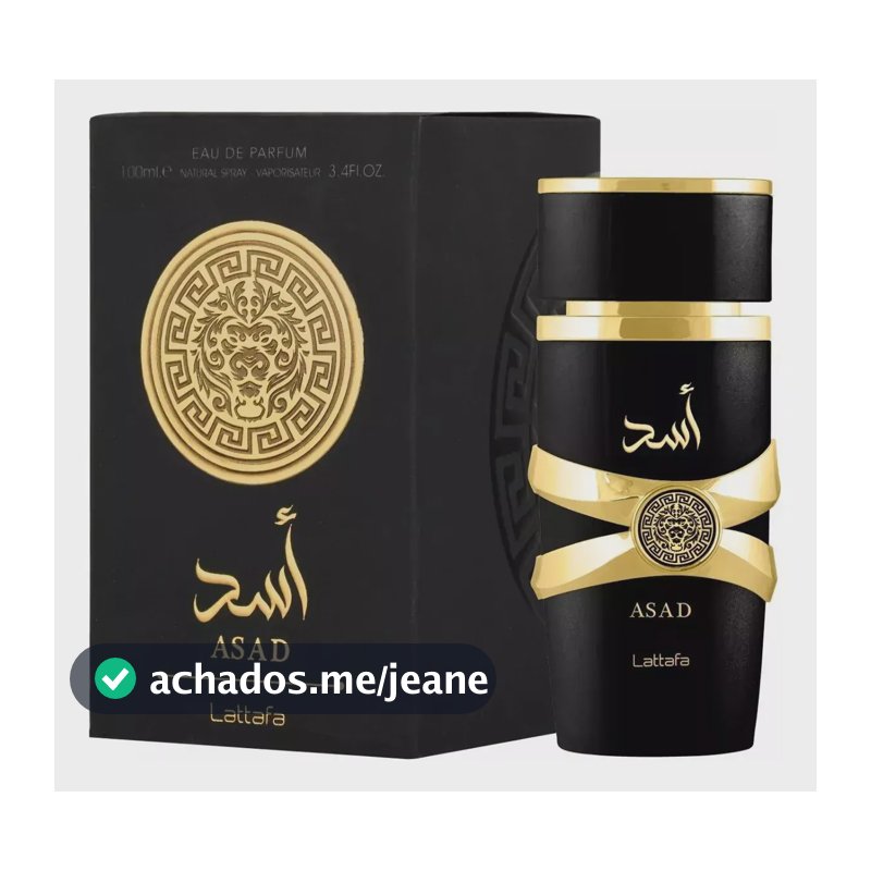 Perfume Lattafa Asad 100 Ml Eau De Parfum Masculino