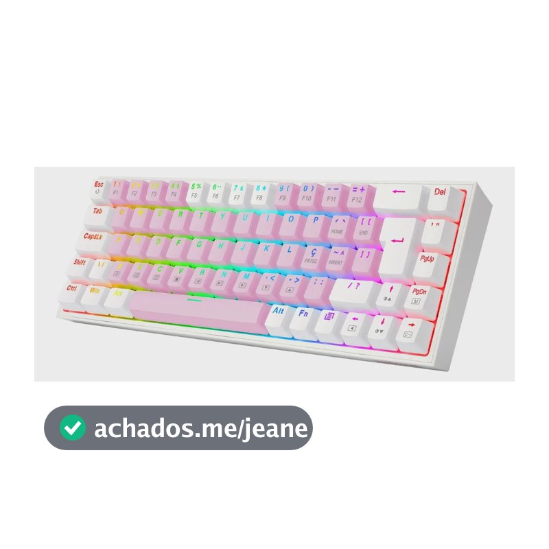 Teclado Gamer Castor Rgb Switch Brown Redragon K631pw-rgb
