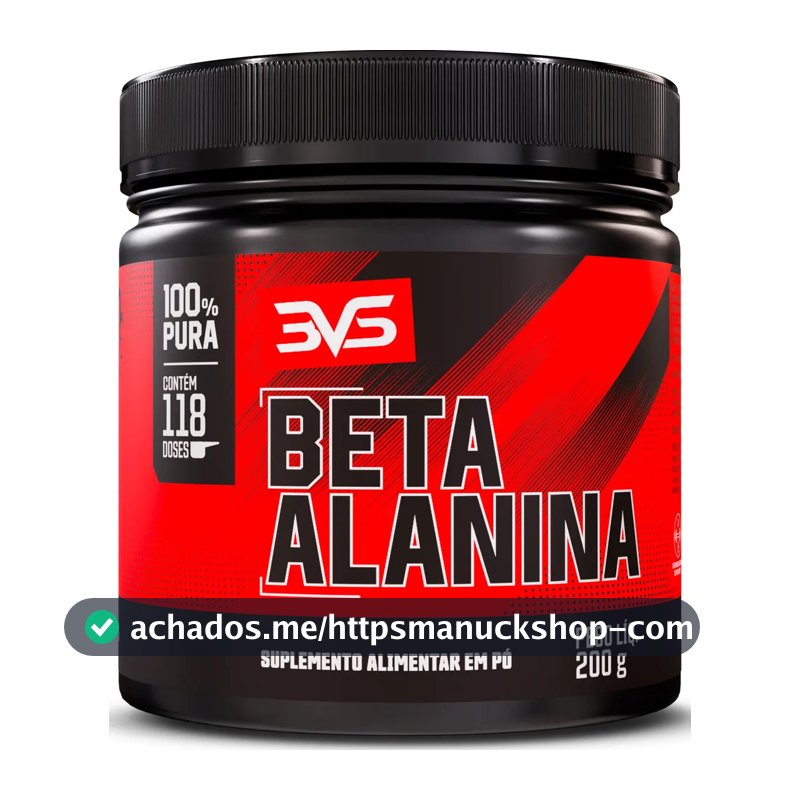 Beta Alanina 200g - Fórmula Avançada 100% Pura com 117 Doses - 3VS Nutrition