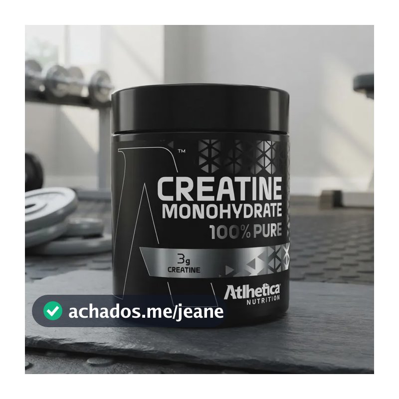 Creatina Atlhetica Nutrition 100% Pure em pó Sem sabor x 300g