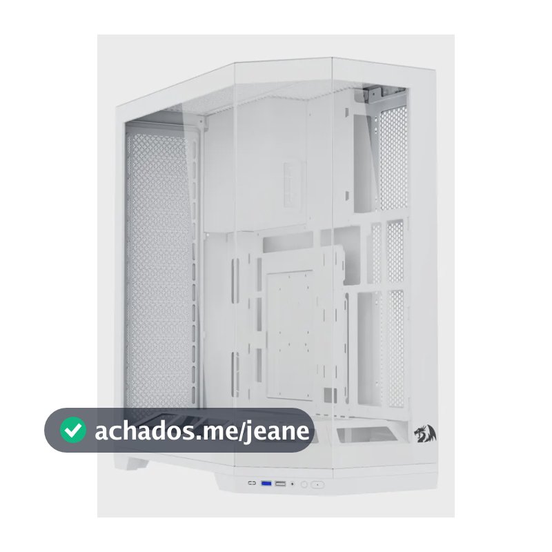 Gabinete Gamer Redragon Edge Branco Sem Fans Ca-608w Branco