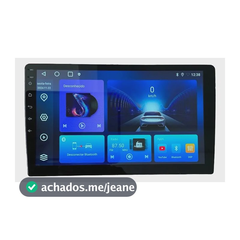 Multimidia 10p 4g+64g Qled Carplay Android Auto
