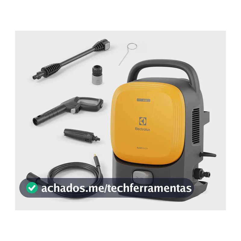 Lavadora de Alta Pressão Electrolux 1650PSI 1400W de Potência com Engate Rápido EasyWash Lava Jato QWS1650