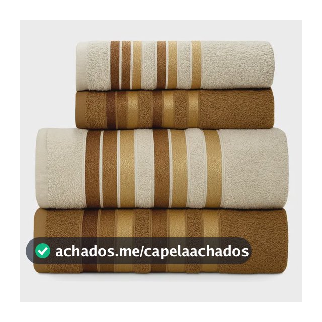 Jogo Toalhas Banho Grossas Macias Algodão 4pç Absorventes
