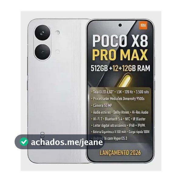 Xiaomi Poco X8 Pro Max 12gb +12gb Ram 512gb Global Nfc Cor Branco