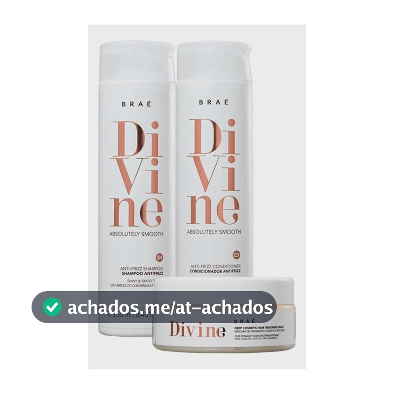Braé Kit Divine Shampoo + Condicionador + Máscara