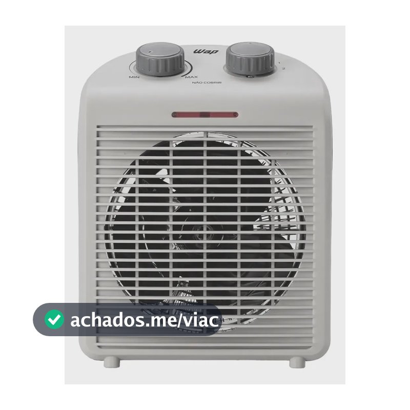 WAP Air Heat FW009371 Aquecedor Elétrico Portátil 3 em 1 220V Potência 2000W Triplo Sistema Segurança