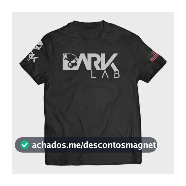 Camiseta Dry-fit  Preta Caveira Unisex Dark Lab