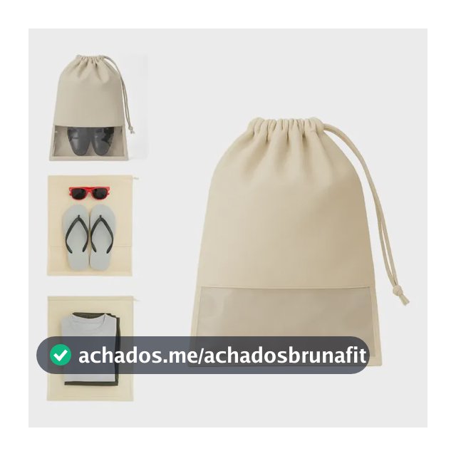 Kit 10 Sacos Organizador P/ Sapatos E Roupas Tnt Com Visor