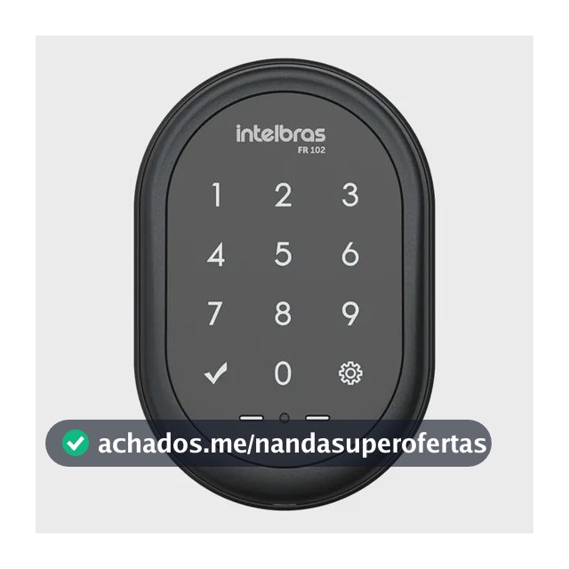 Fechadura Digital De Sobrepor Fr 102 Preto Intelbras