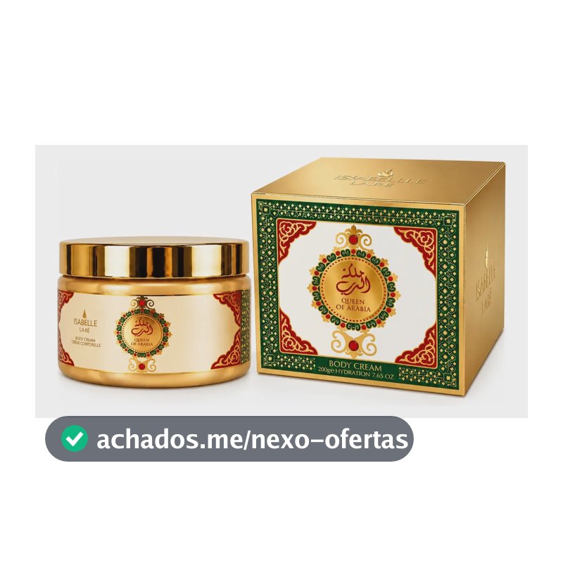 Creme Corporal Queen Of Arabia 200ml Feminino Perfumado Queen Of Arabia