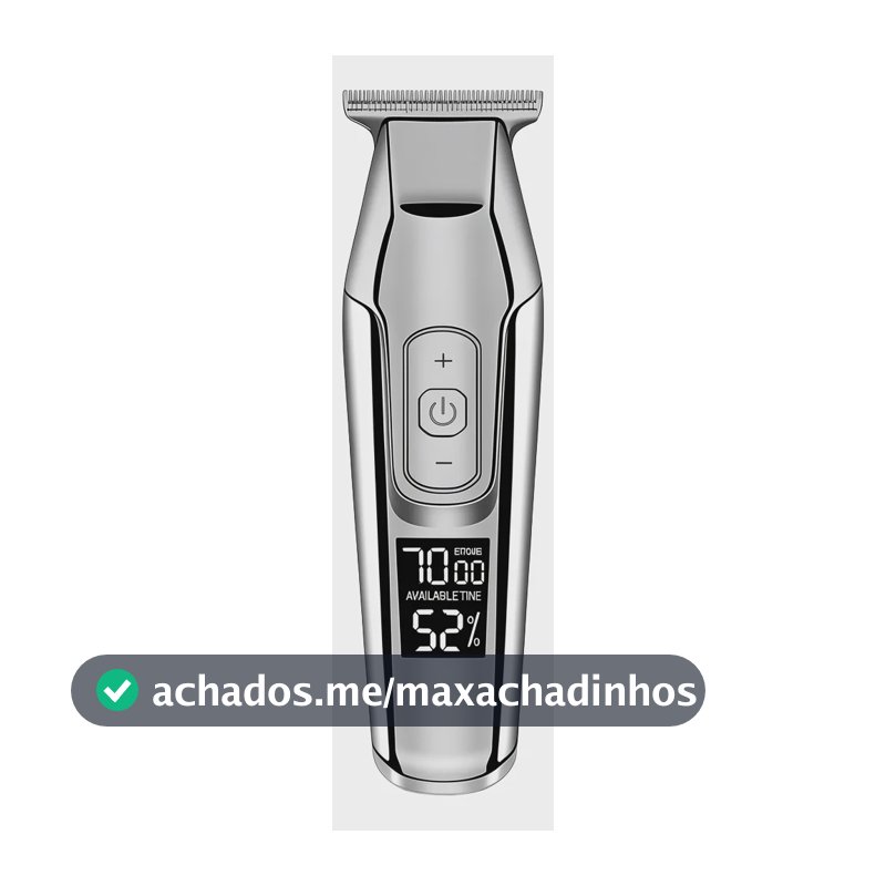 Maquina De Acabamento Profissional Prata  Km 5027 Kemei Bivo Prata 127/220v