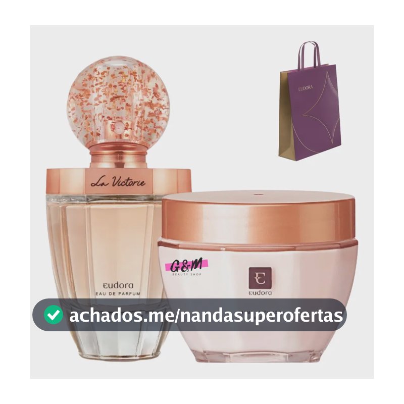 Kit Eudora Presente Feminino Perfume La Victorie Acetinado
