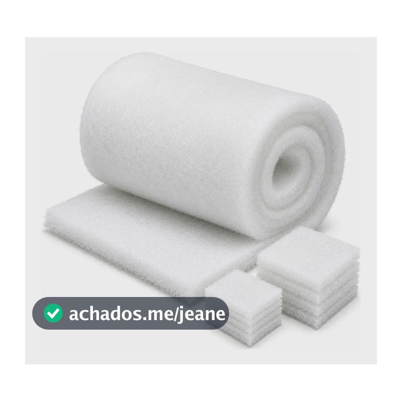 5m2 Manta Acrílica Perlon Filtros Aquário Lago Lã Grossa Top