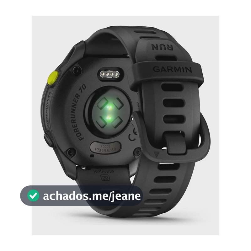 Garmin Relógio Forerunner 70 Preto- 42mm Preto 42mm