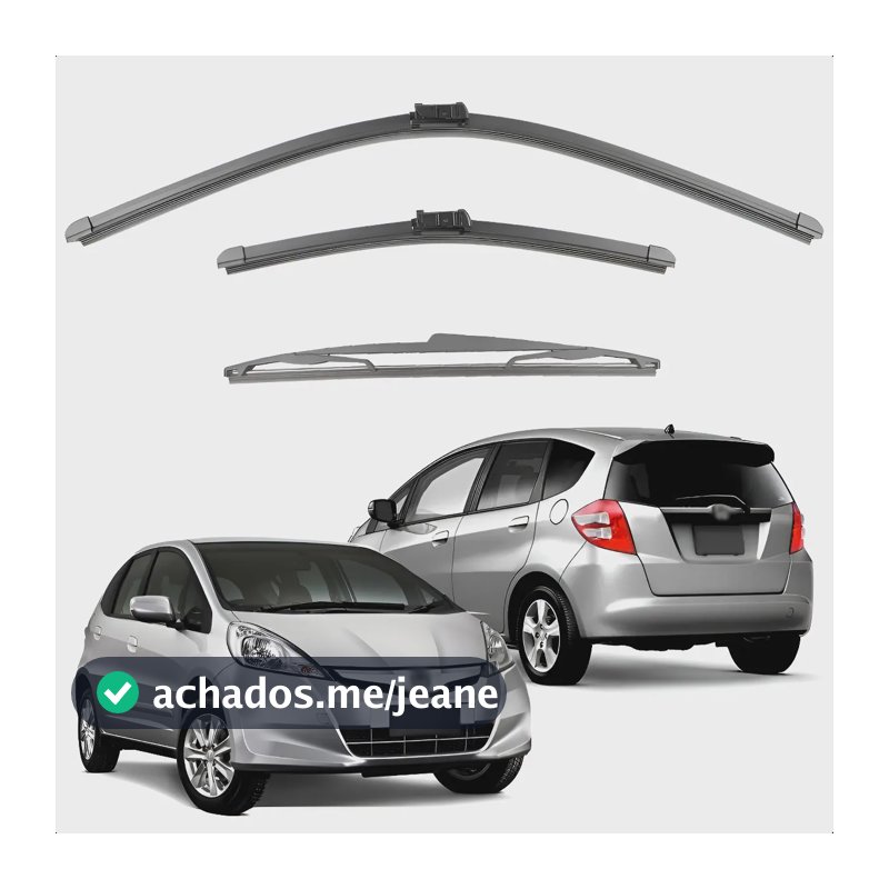 3 Palhetas Limpador Parabrisa Diant+tras Fit 2009 2010 2011  Ano   Carro  Verificar Na Descrição  Ano   Carro  Verificar Na Descrição