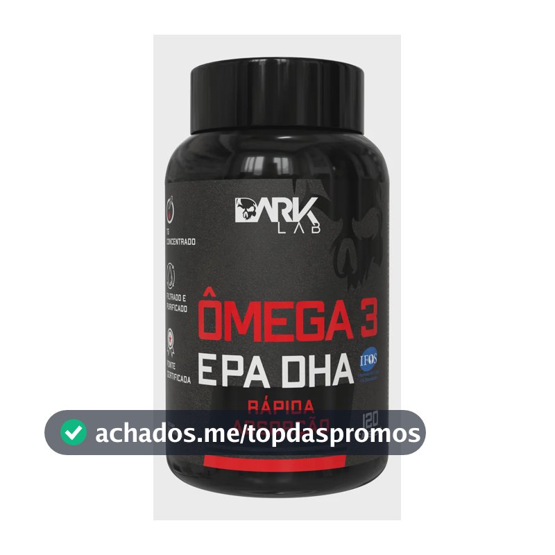 Ômega 3 EPA DHA Dark Lab em cápsula Sem sabor de 120 un