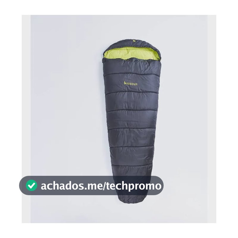 Saco De Dormir Hawapi Qiwa Térmico -5°c/5°c Camping Trekking Preto