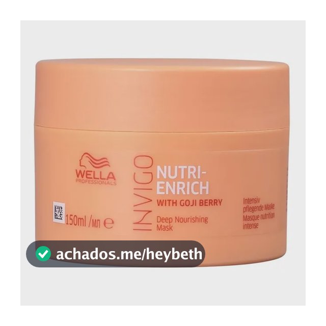 Mascara De Nutricao Wella Invigo Nutri-Enrich 150ml Maciez