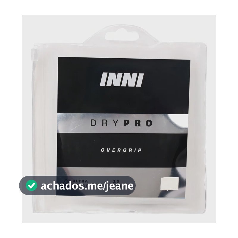 Overgrip Inni Drypro - Pack C/ 15 Cor Branco