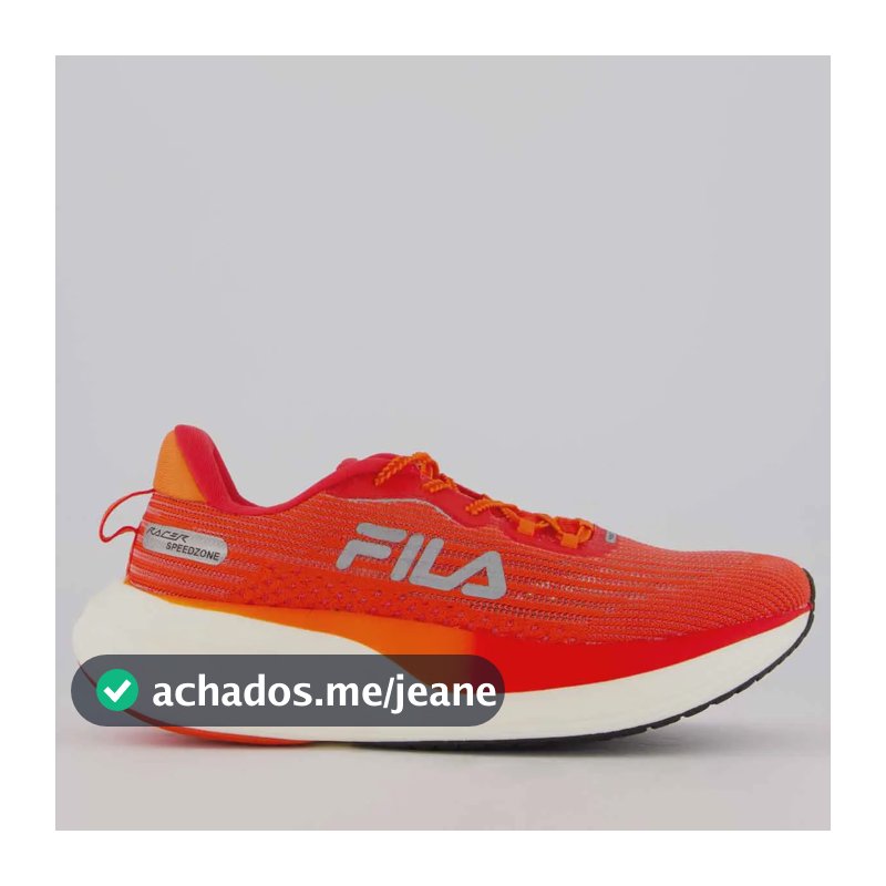 Tênis Fila Racer Speedzone Vermelho E Laranja Vermelho - 40 Br