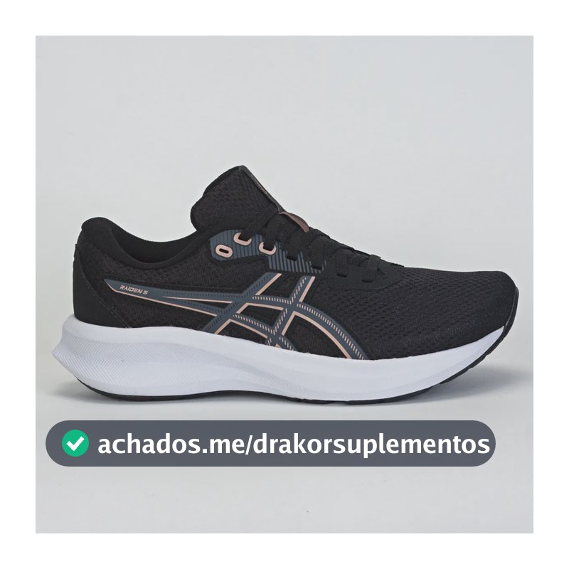 Tênis Asics Raiden 5 Feminino Treino Preto/rosa 36 Br