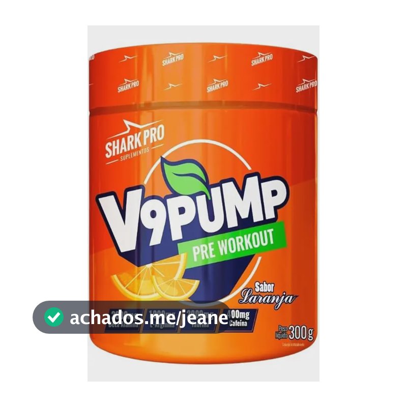Suplemento em pó Shark Pro Techfun V9 Pump sabor Refrigerante de laranja x 300g