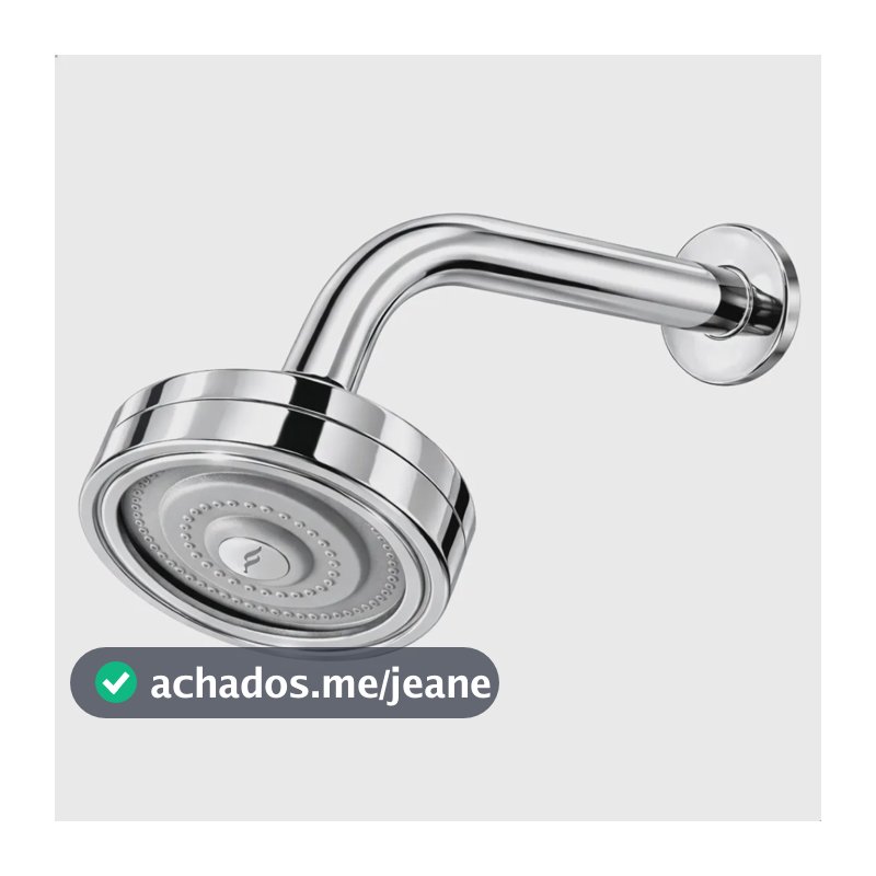 Ducha Chuveiro Autolimpante Aquecedor Cromado De Parede Cromado Brilhante