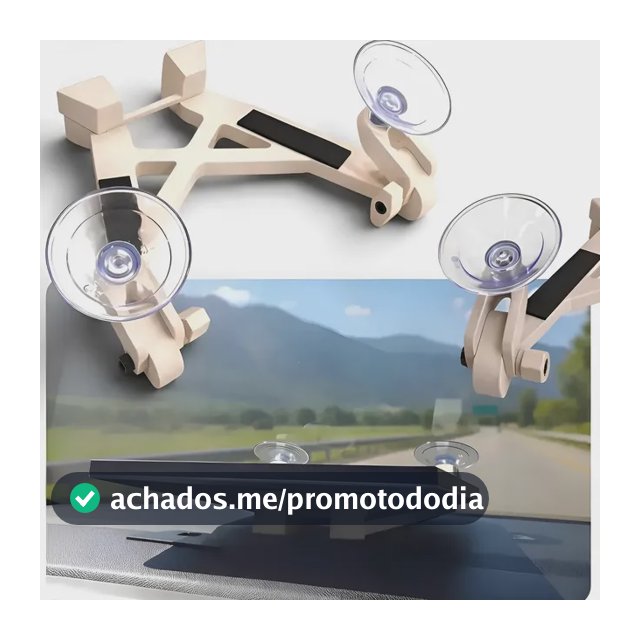 Suporte De Painel Veicular Starlink Mini Ventosas Antimulta Branco