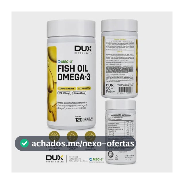 Ômega 3 Em Cápsula Sem Sabor De 120 Un