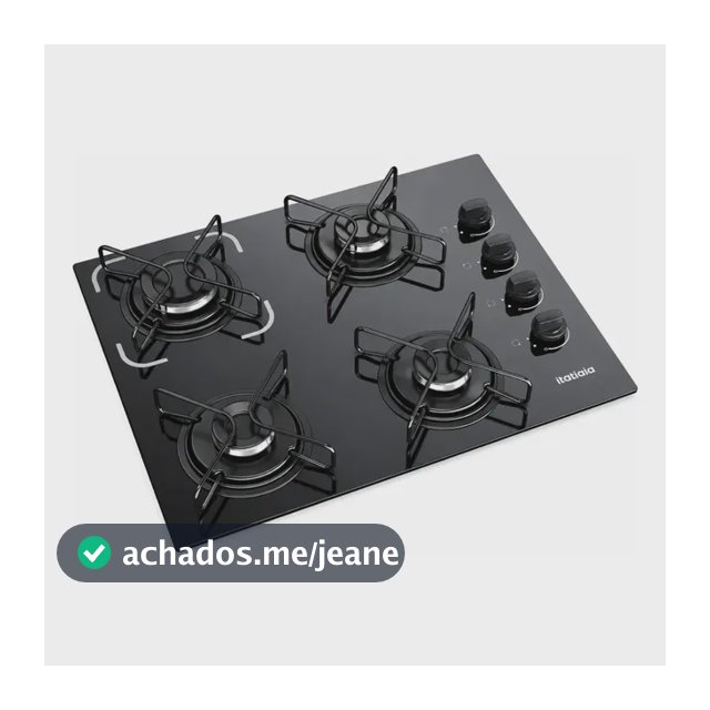 Cooktop Itatiaia Essencial 4 Bocas cor Preto