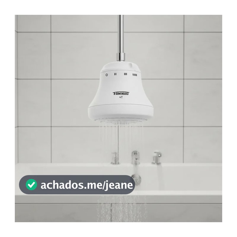 Ducha Chuveiro Elétrico Faminho 4 Temperaturas Sem Cano 6800w Fame