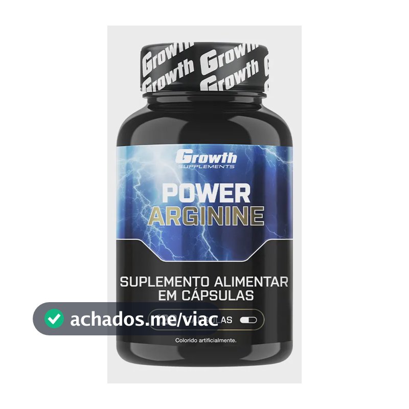 Power Arginine 120 Cáps. (600mg) Growth Supplements