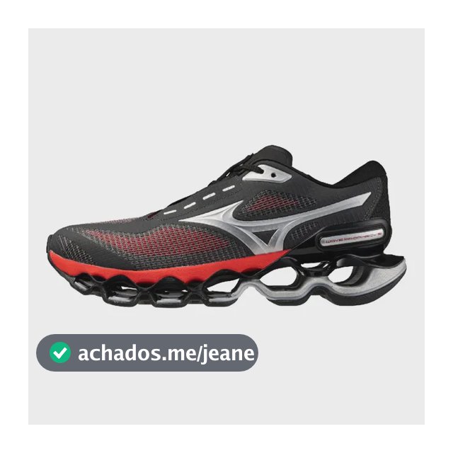Tênis Mizuno Wave Prophecy 15 Preto E Vermelho 39 Br