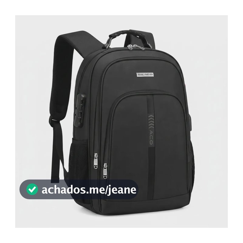 Mochila Executiva LuxStand para Notebook 17" e USB Antifurto