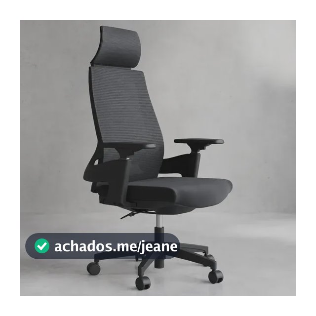 Cadeira De Escritório Ergonômica Seattle Luvinco Presidente Malha Respirável Tela Mesh Braço Ajustável 3D Encosto Lombar Suporta 200KG Nr17 Cor Preta