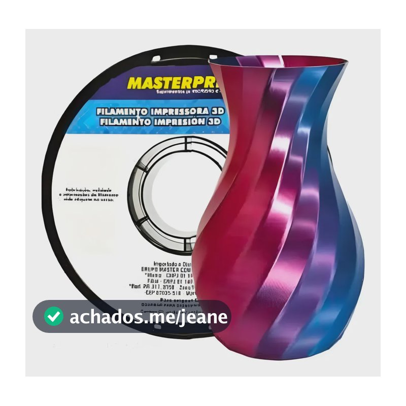 Filamento Impressora 3d Silk Azul Vermelho Pla 1.75mm 1kg