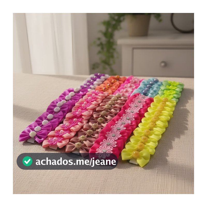 Kit Atacado 100un Laços Pet Shop Cães Banho E Tosa Colorido Laços Borboleta Cores Lisas Variadas