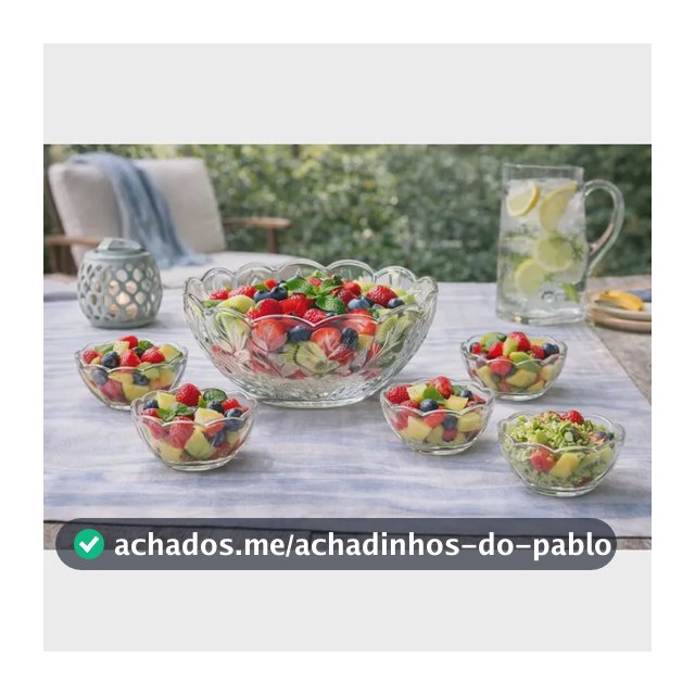 Jogo Sobremesa/salada Bowls - 7 Peças Rose Rose Rose