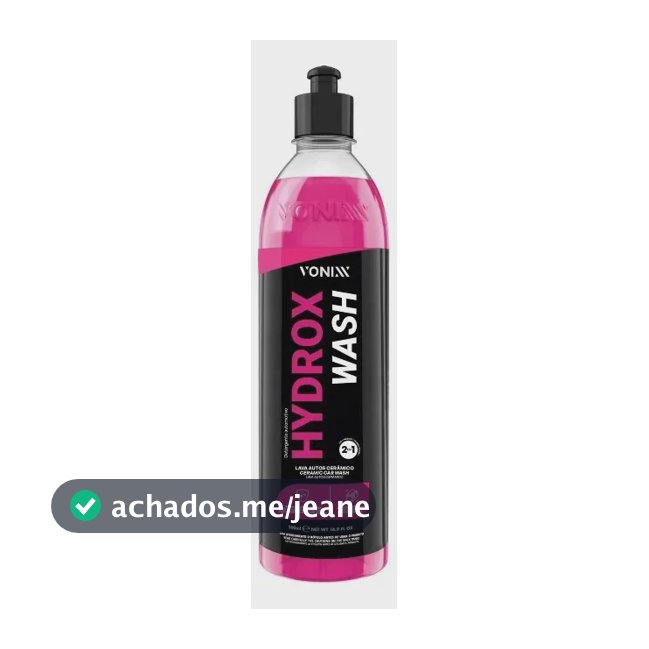 Hydrox Wash Shampoo com Cera Automotivo 500ml Vonixx Proteção 4 Meses